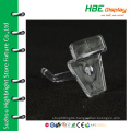 Shop fitting display clear plastic hook